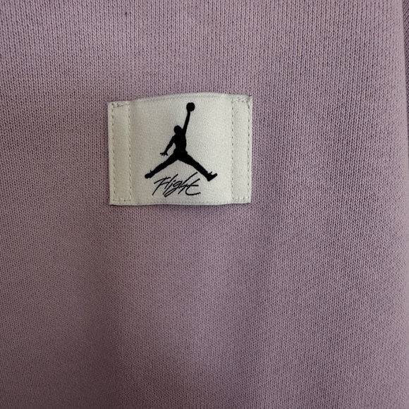 Women's Jordan Flight Fleece Crewneck Oversized Large NWT Purple - Picture 8 of 10